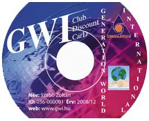 GWI kártyaelfogadó hely - GWI CD CarD